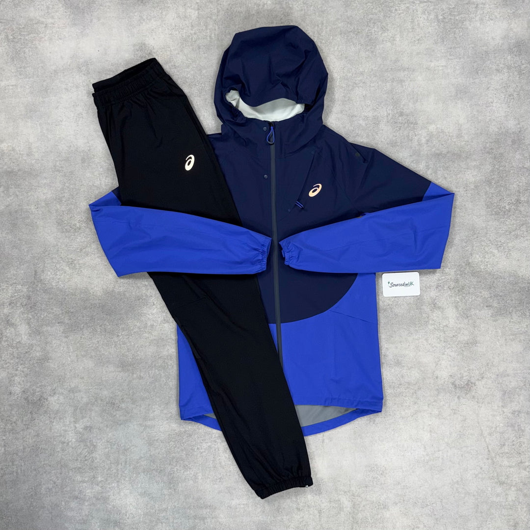 Asics Metarun Jacket Cobalt Burst & Black Core Pants Set