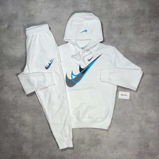 Nike Club Fleece Tracksuit "White/Blue"