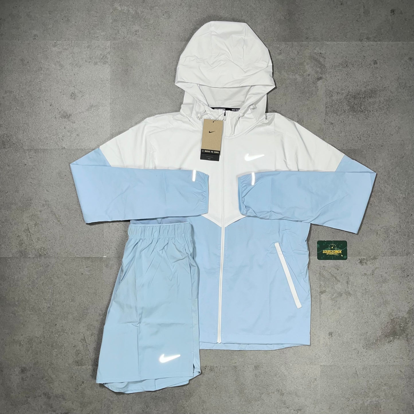 Nike “Armoury Blue” Windbreaker 7” Short Set