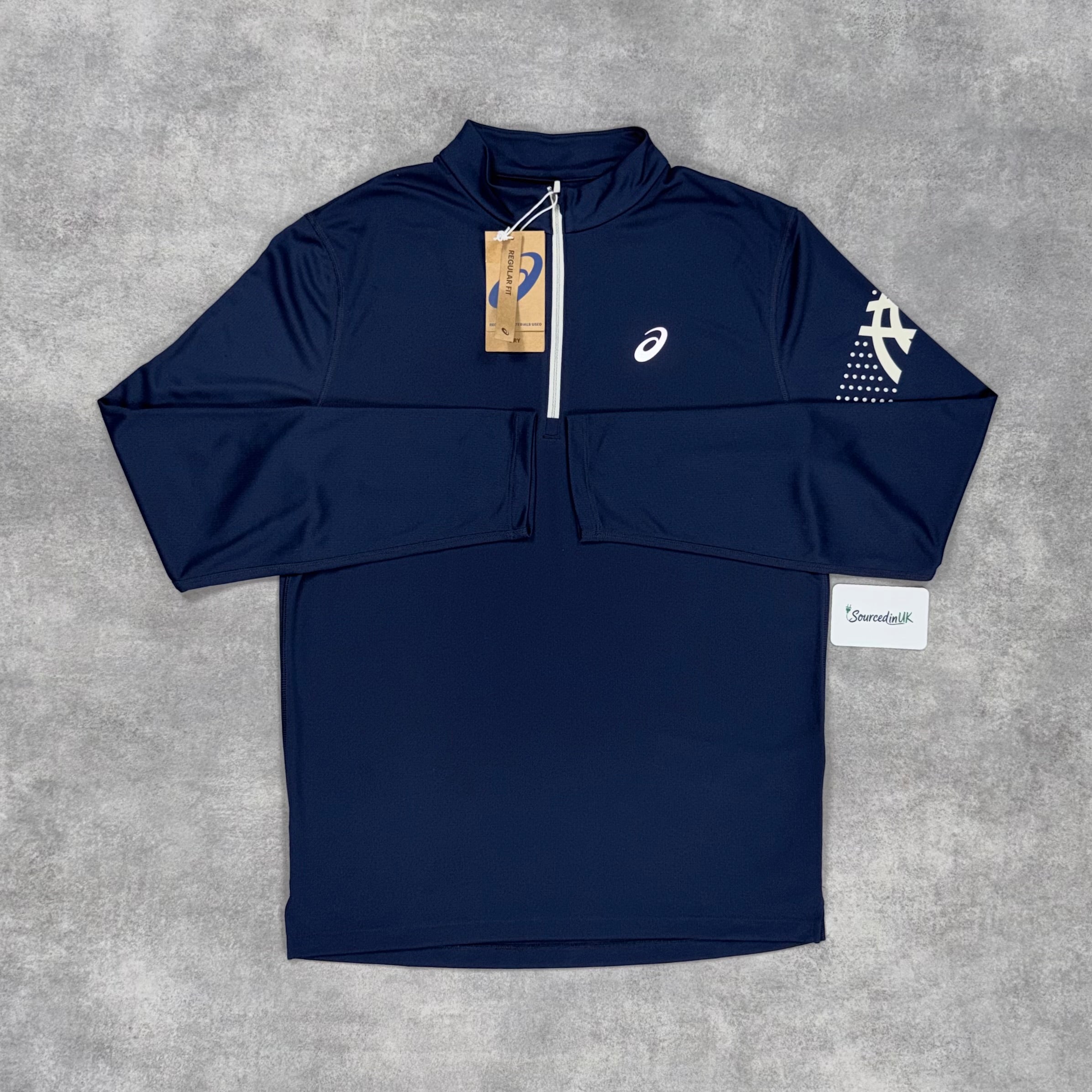 Asics Icon 1/4 Zip Midnight – Sourcedinuk