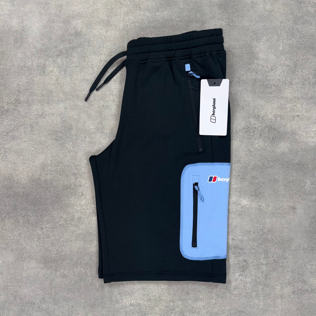 Berghaus Pavey Fleece Shorts Jet Black/Blue