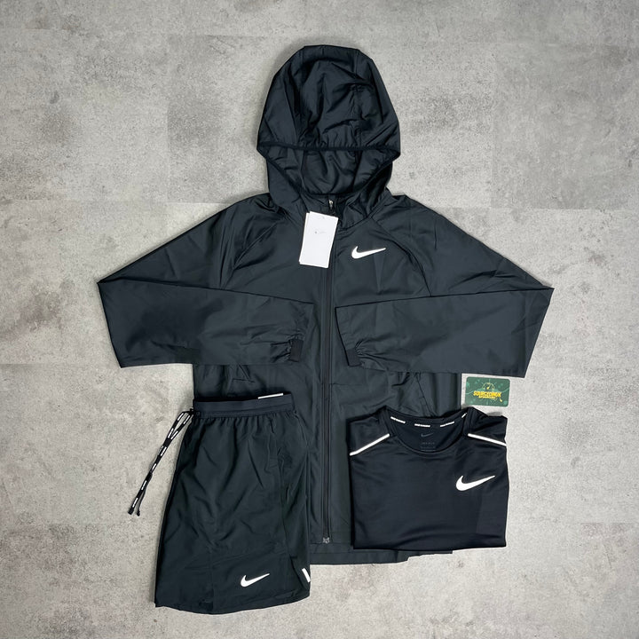 Nike Essential Windbreaker 3 Piece Bundle “Black”