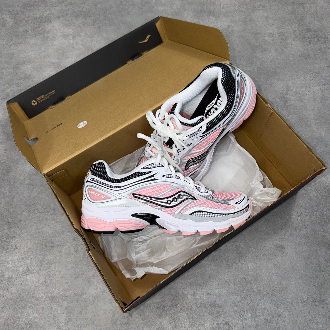 Saucony Pro Grid Omni 9 Pink White Touch