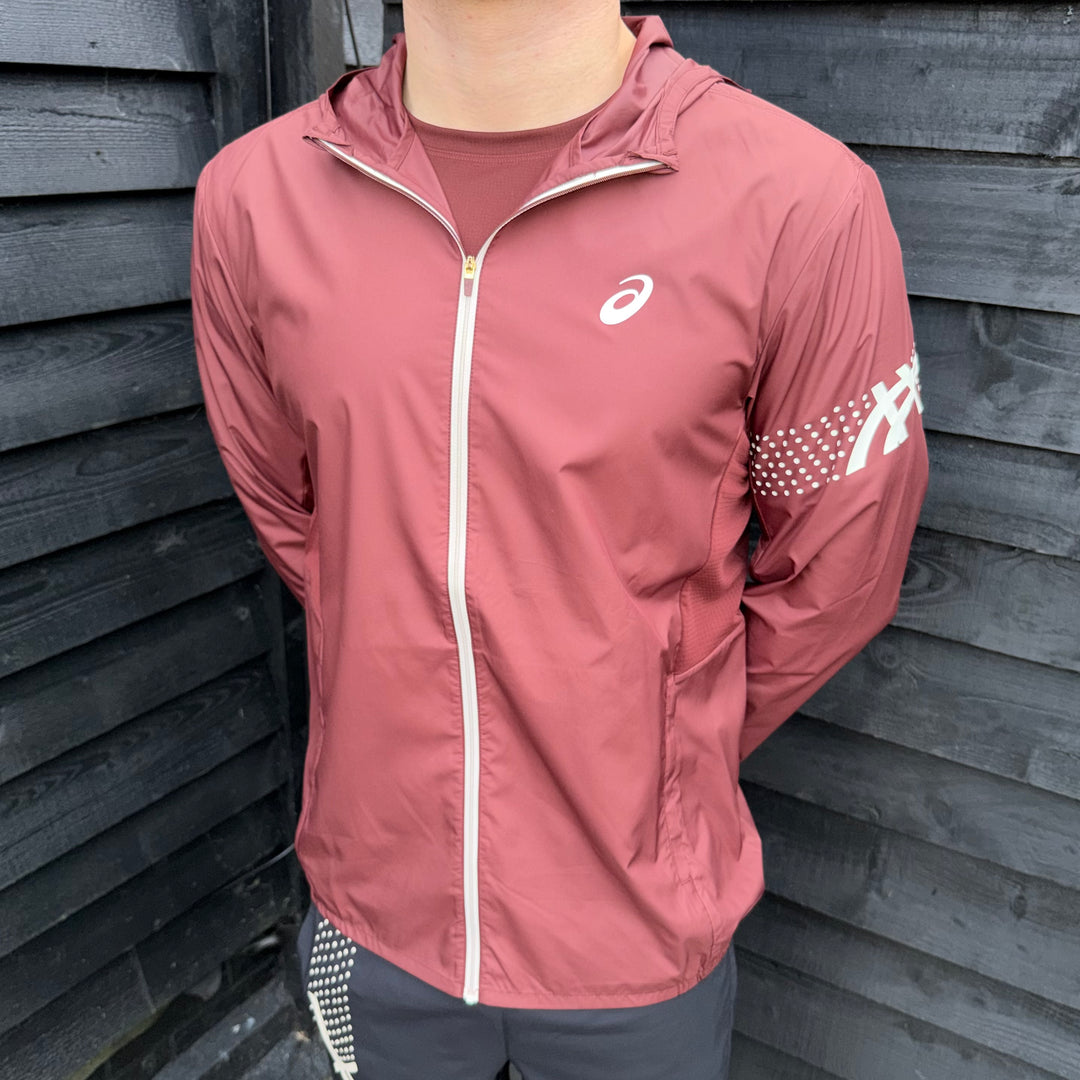 Asics Icon Windrunner Burgandy & Black Core Bottoms Set