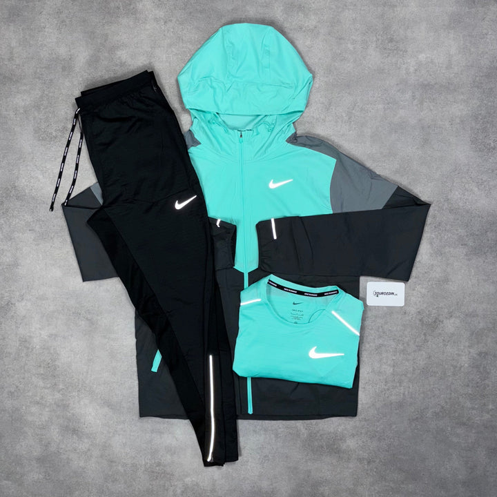 Nike Uv Windrunner Jacket 3-Piece Phenom Bottom Set Mint Green