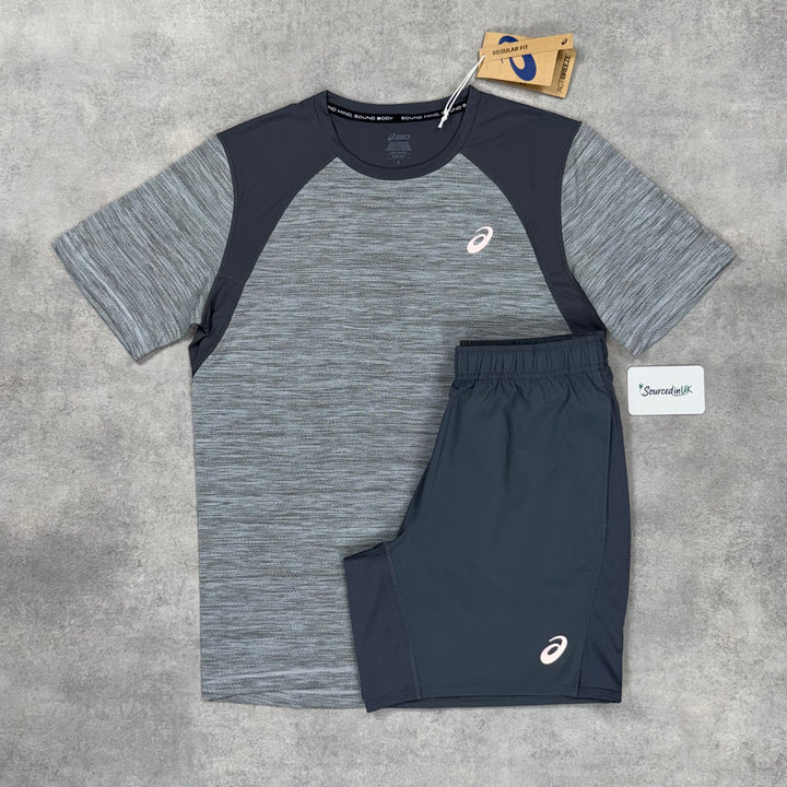 Asics Road T-Shirt Progrid Omni 9 Set Grey Silver / Grey