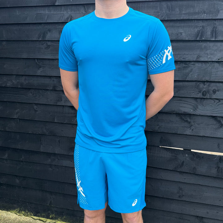 Asics Icon T-Shirt Shorts Set Deep Blue