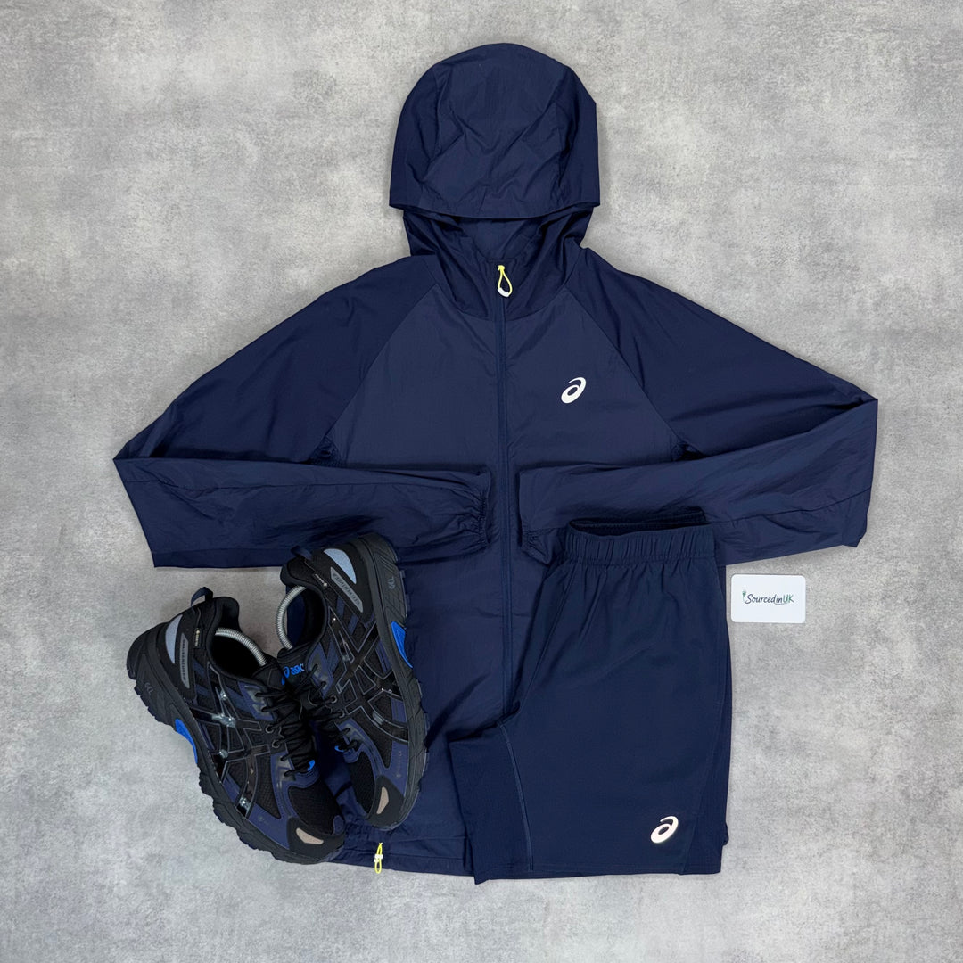 Asics Road Windrunner Jacket Gel Venture 6 Set Midnight/Illusion Blue