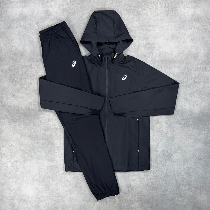 Asics Back Vent Windrunner Jacket Asics Kayano 14 Set Black / Black Cream