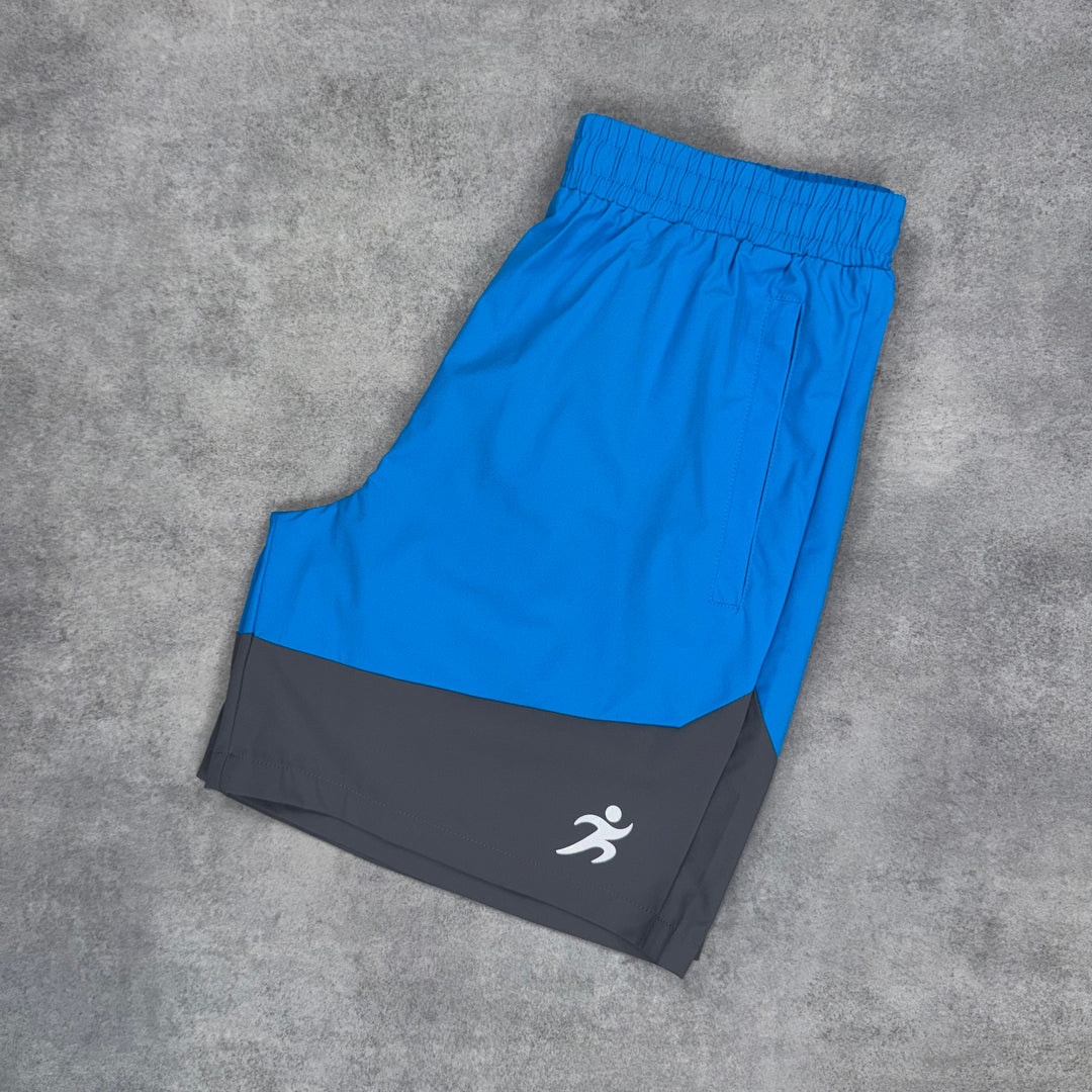 Trivo Core Windrunner Jacket 7” Two Tone Shorts Set Azure Blue