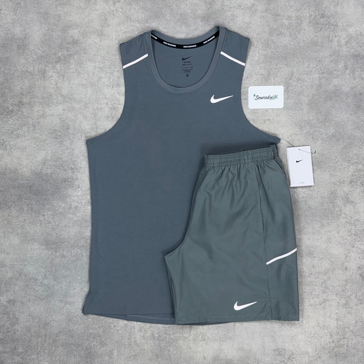 Nike Miler 2.0 Vest & Metcon 5 Set - Grey