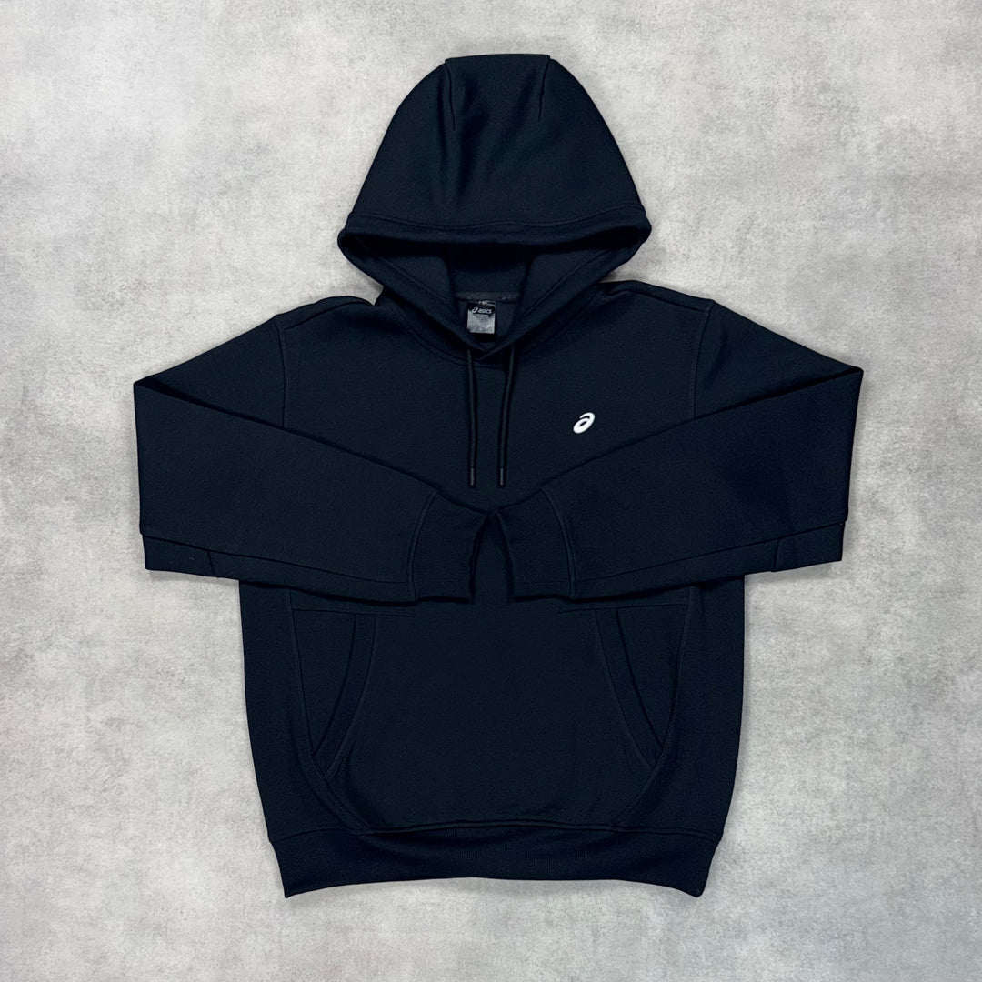 Asics Embroidery Fleece Pullover Jumper Black