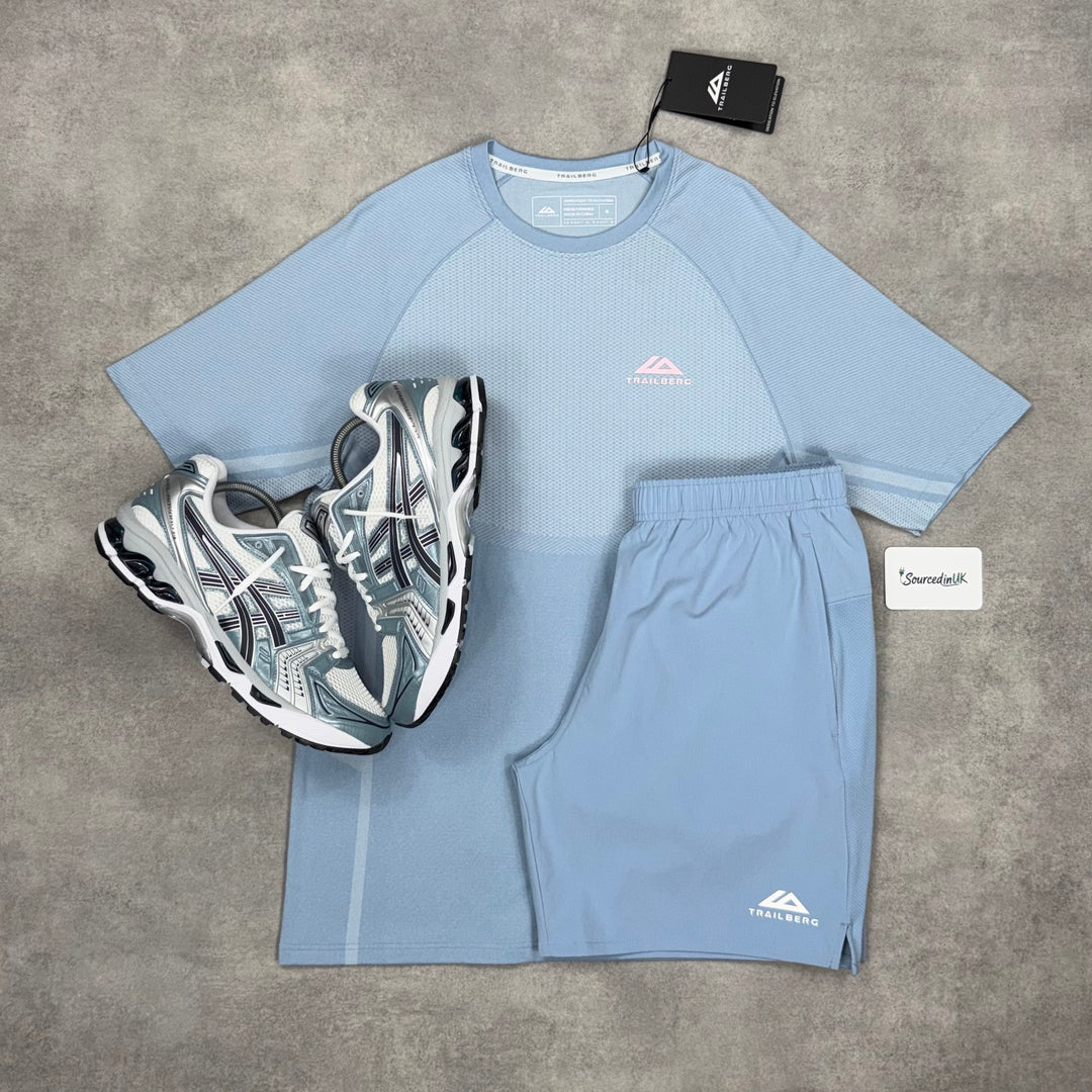 Trailberg Fusion T-Shirt Gel Kayano 14 Set Fjord / Dune Blue