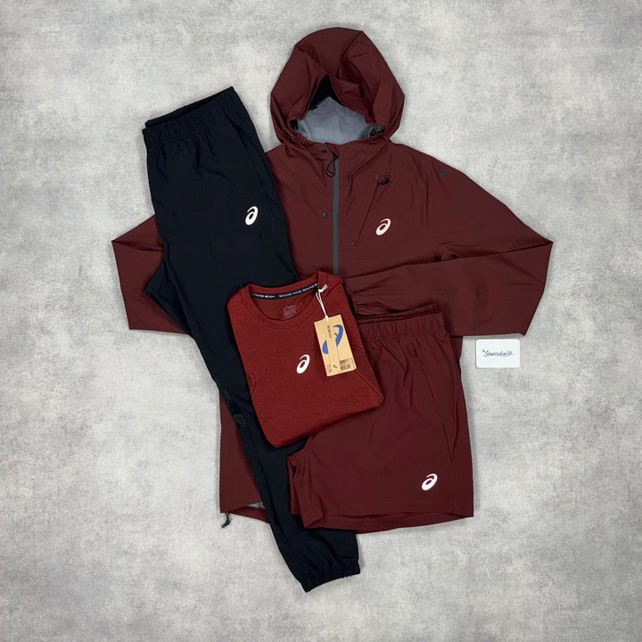 Asics Shell 4-Piece Set Burgundy