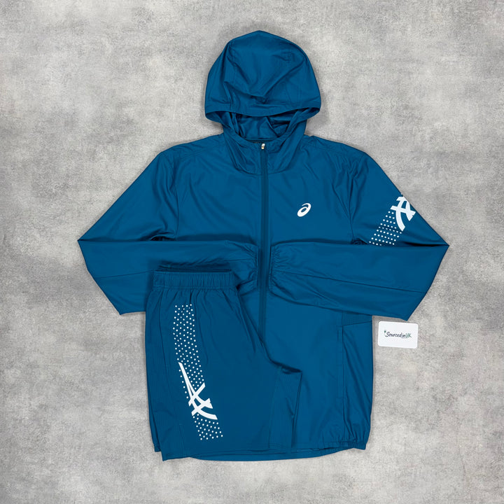 Asics Icon Jacket 3-Short Set Dark Teal