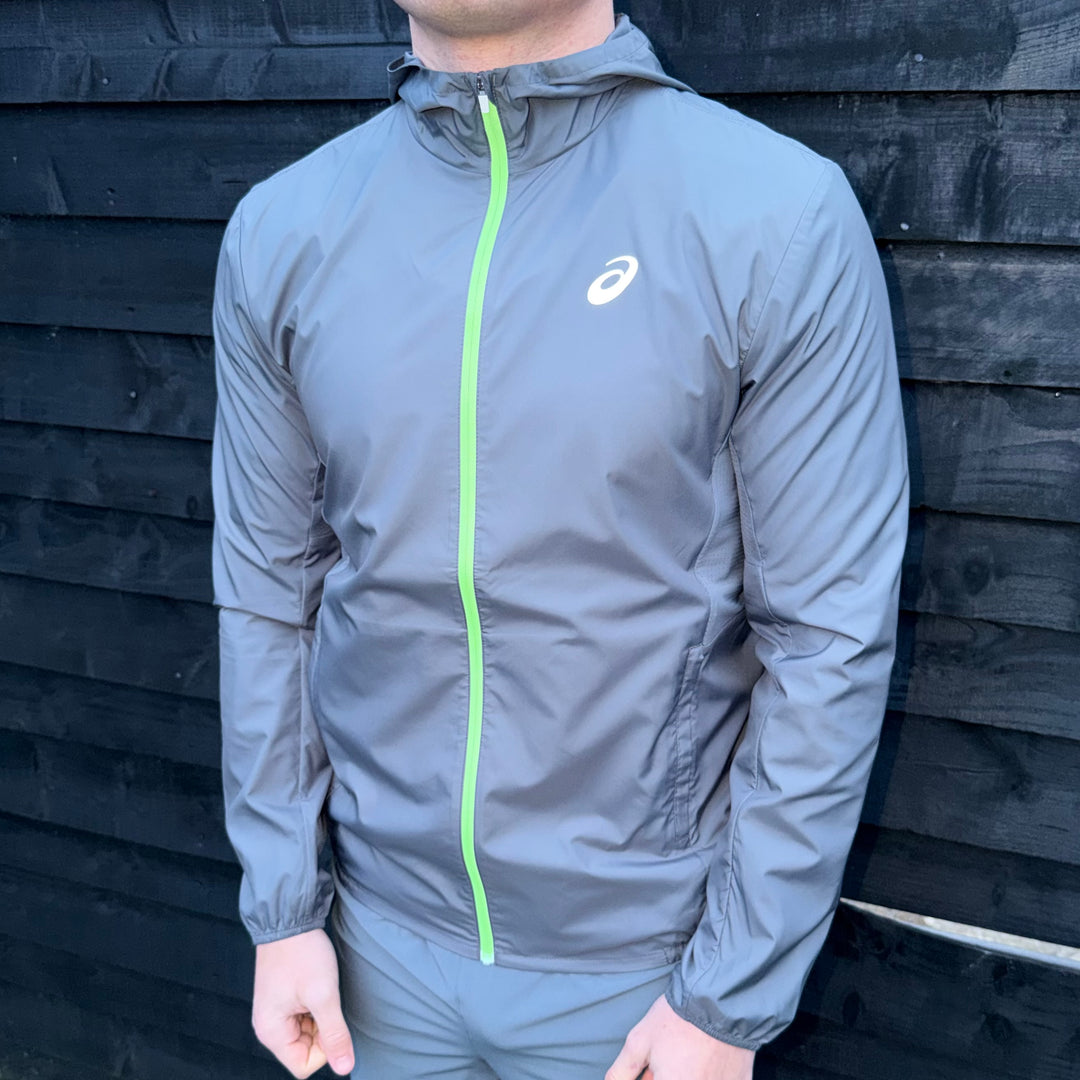 Asics Core Jacket 3-Piece Pants Set Grey/Green