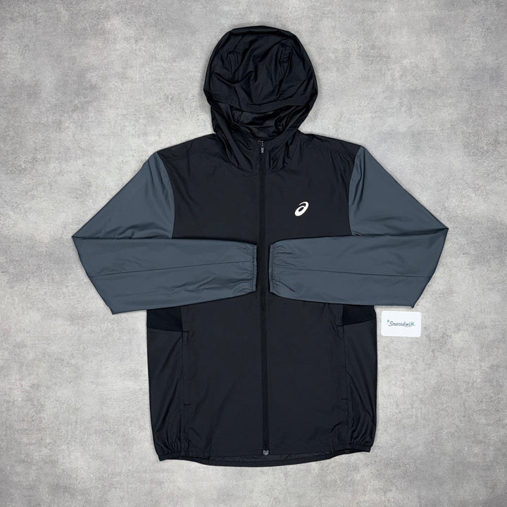 Asics Block Windrunner Jacket Black/Grey