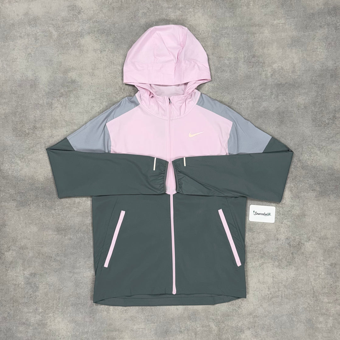 Nike Uv Windrunner Jacket Pink Foam & Grey Challenger Bottom Set
