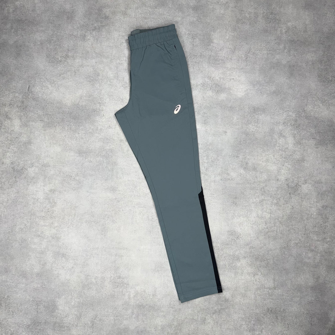 Asics Icon Windrunner Ash Blue & Grey/Black Silver Pants Set