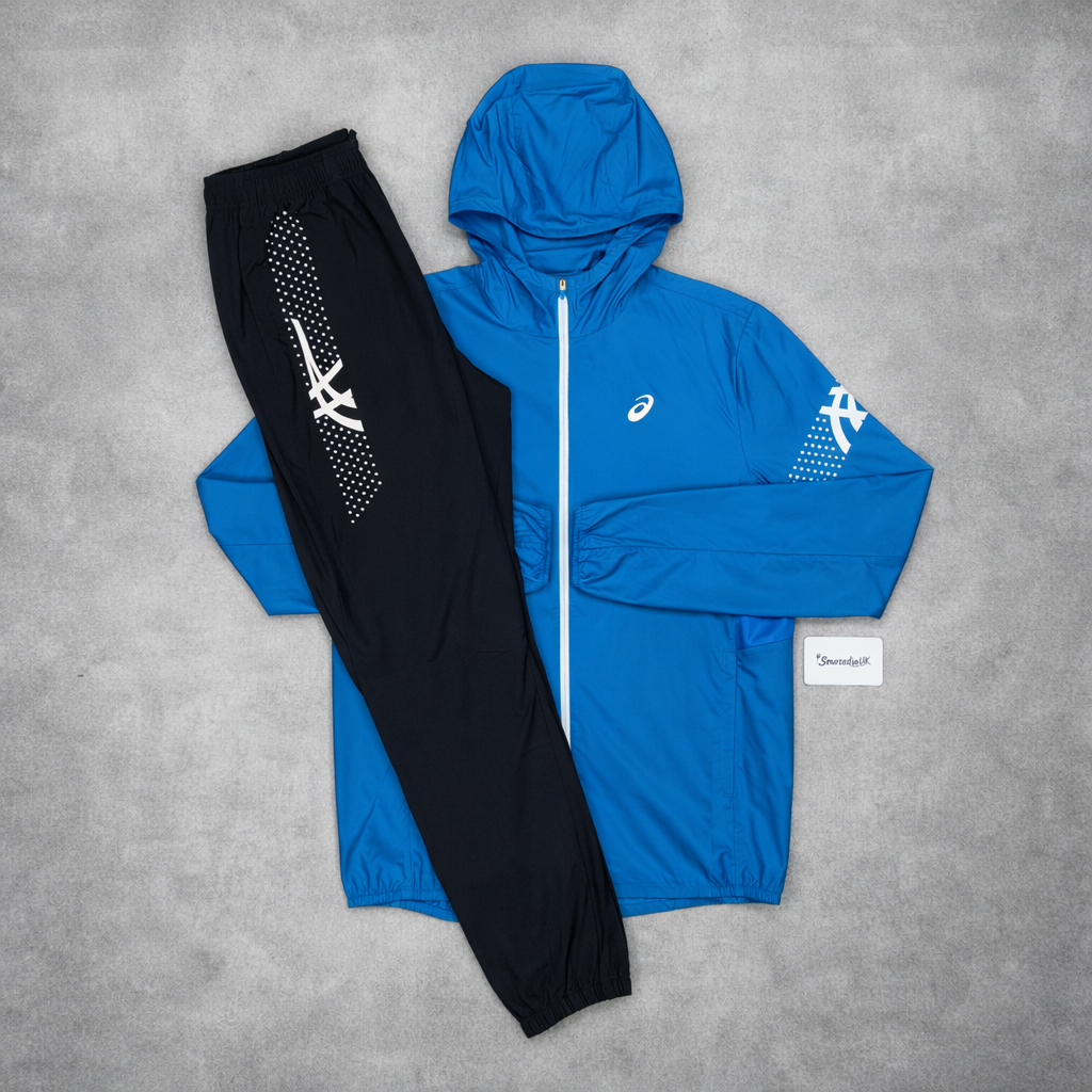 Asics Icon Jacket 3-Piece Pants Set Deep Blue