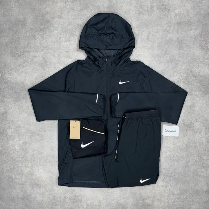 Nike Uv Windrunner Jacket 3-Piece 7” Flex Short Set Black