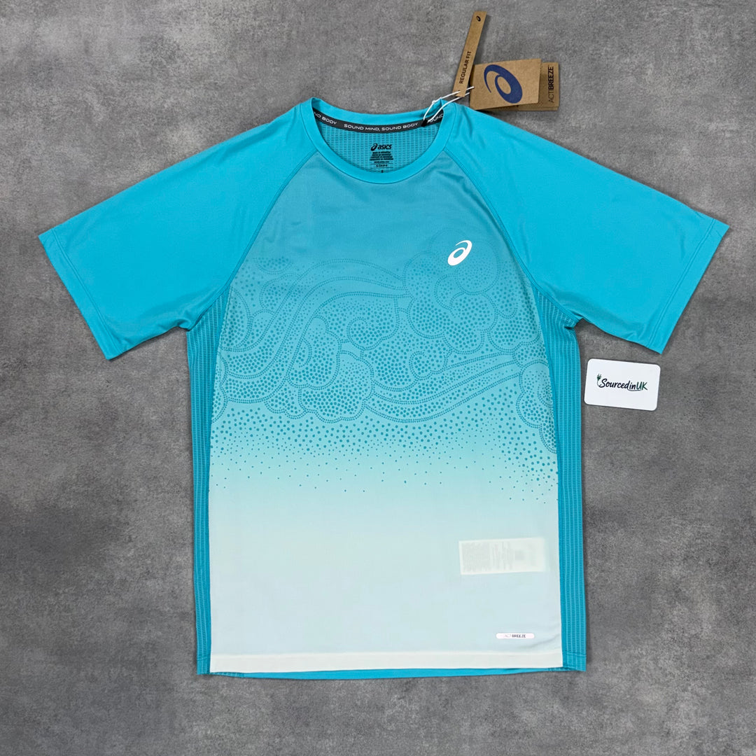 Asics Road Fade T-Shirt Energy Aqua