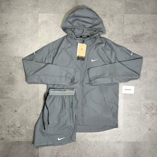 Nike Repel Windbreaker 7” Flex Short Set "Grey"