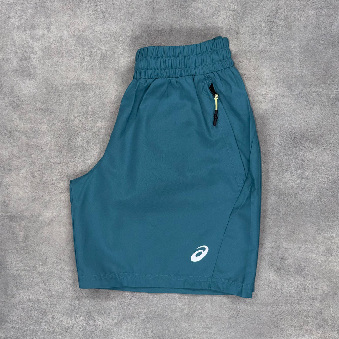 Asics Back Pocket Shorts 7” Atlantis Blue