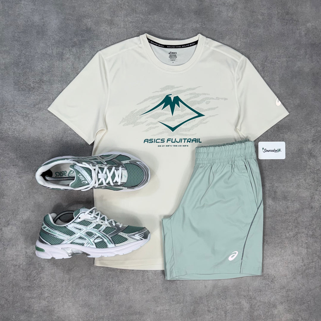 Asics Fujitrail T-Shirt Gel 1130 Set Verdigris/Rainy Lake