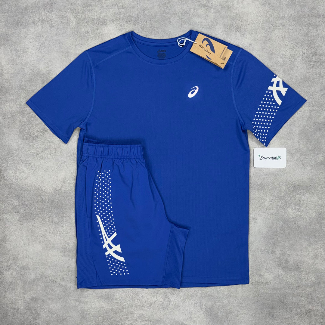 Asics Icon Jacket 3-Short Set Dark Cobalt