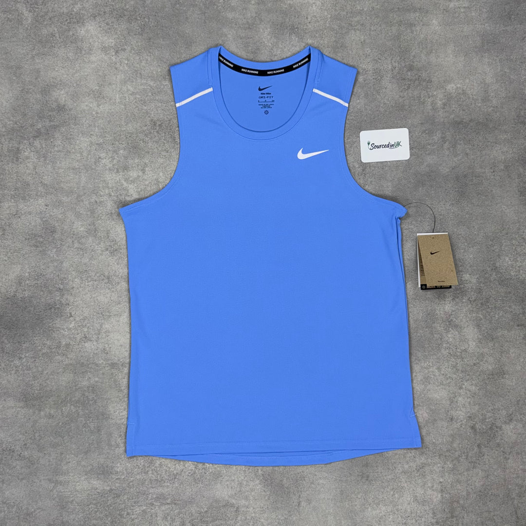 Nike Miler Vest 2.0 University Blue & Grey Flex Stride Short Set