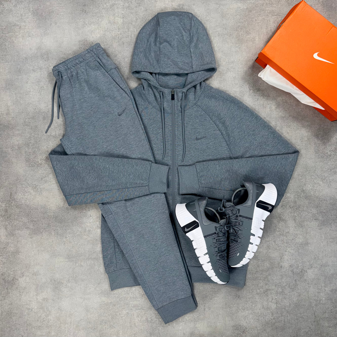 Nike Unlimited Fleece Tracksuit Metcon 5 Set Grey