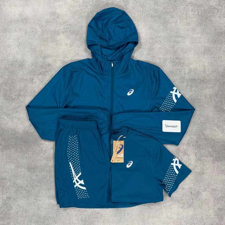 Asics Icon Jacket 3-Short Set Dark Teal
