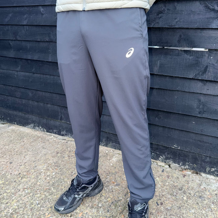 Asics Core Puffer Jacket Cream & Grey Core Bottoms Set